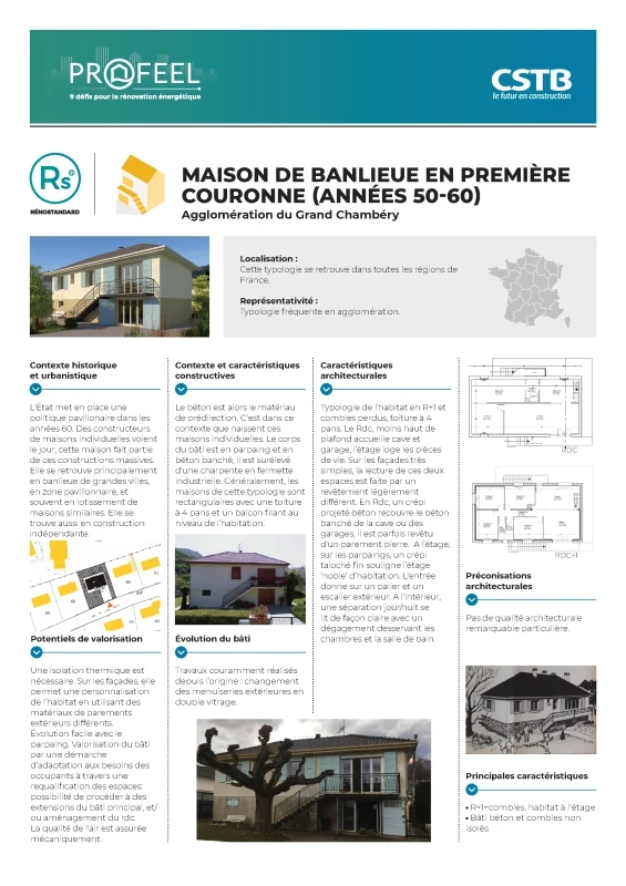 Maison de banlieue, première couronne - Typologie RénoStandard de PROFEEL - Page 1 Maison de banlieue, première couronne - Typologie RénoStandard de PROFEEL - Page 1