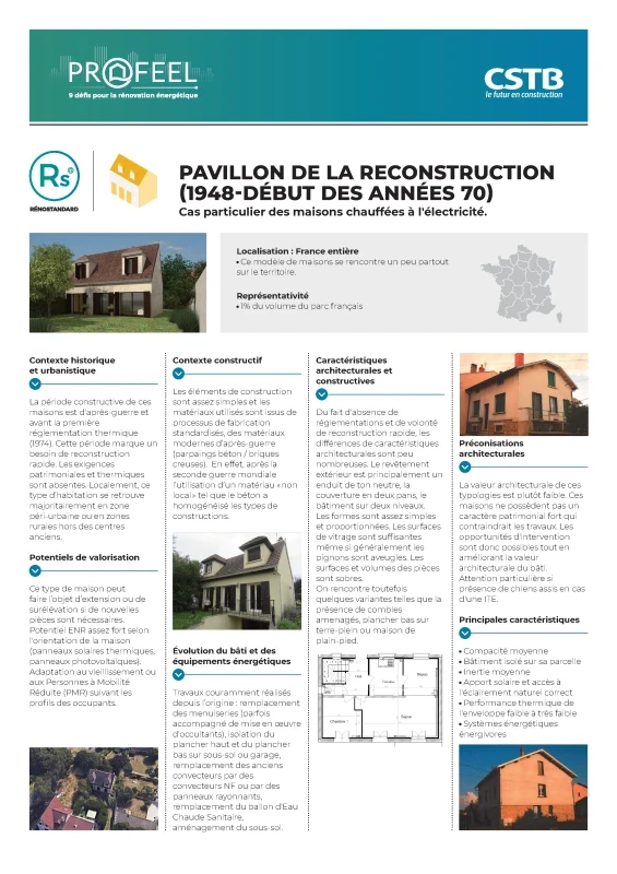 Pavillons de la Reconstruction - Typologie RénoStandard de PROFEEL - Page 1