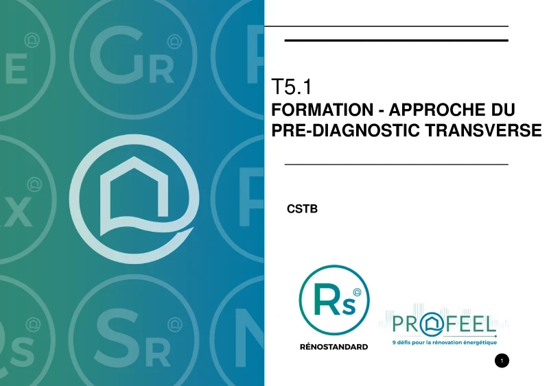 Approche du pré-diagnostic transverse - RénoStandard de PROFEEL - Page 1