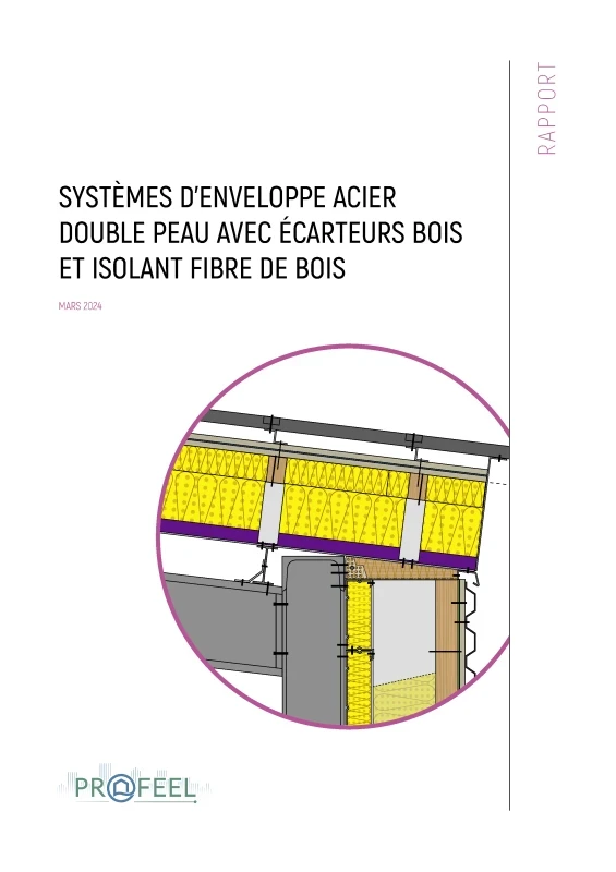 Enveloppe acier double peau avec isolant fibres de bois et écarteurs bois de PROFEEL - Page 1