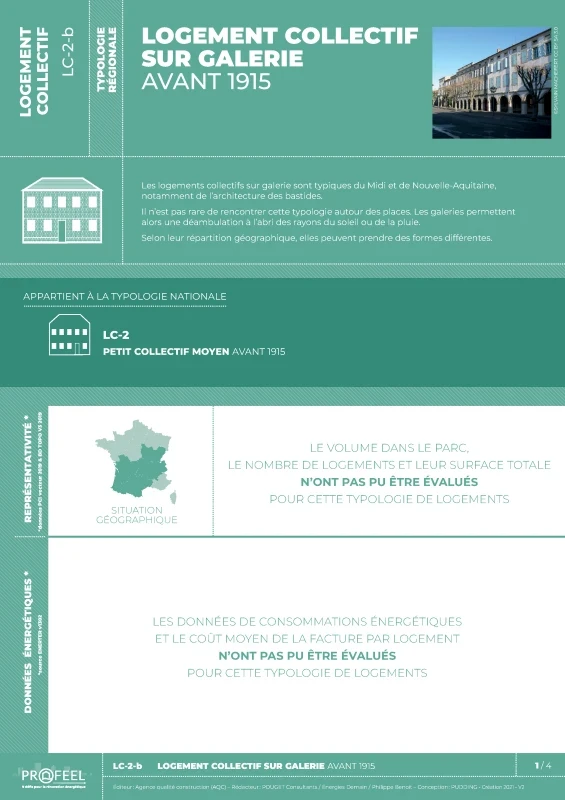 FICHE TYPOLOGIE (analyse du parc existant) LC-2b de PROFEEL - Page 1 FICHE TYPOLOGIE (analyse du parc existant) LC-2b de PROFEEL - Page 1