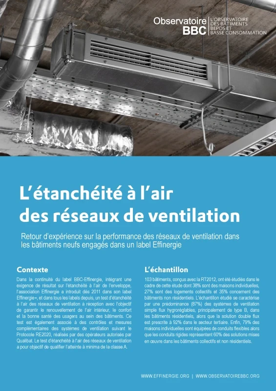 L’étanchéité à l’air des réseaux de ventilation de PROFEEL - Page 1