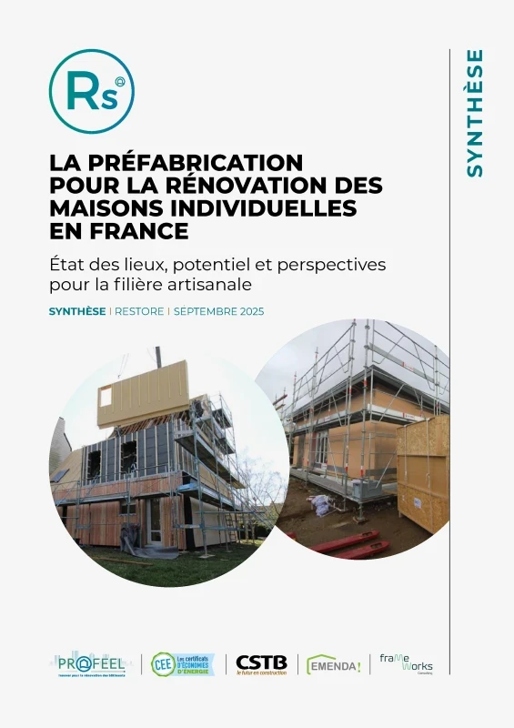 Synthèse de l'étude : La préfabrication pour la rénovation des maisons individuelles en France de PROFEEL - Page 1 Synthèse de l'étude : La préfabrication pour la rénovation des maisons individuelles en France de PROFEEL - Miniature Page 1