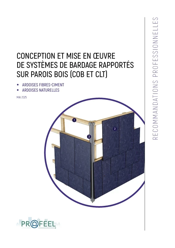 Bardages rapportés en ardoises sur parois bois COB et CLT de PROFEEL - Page 1