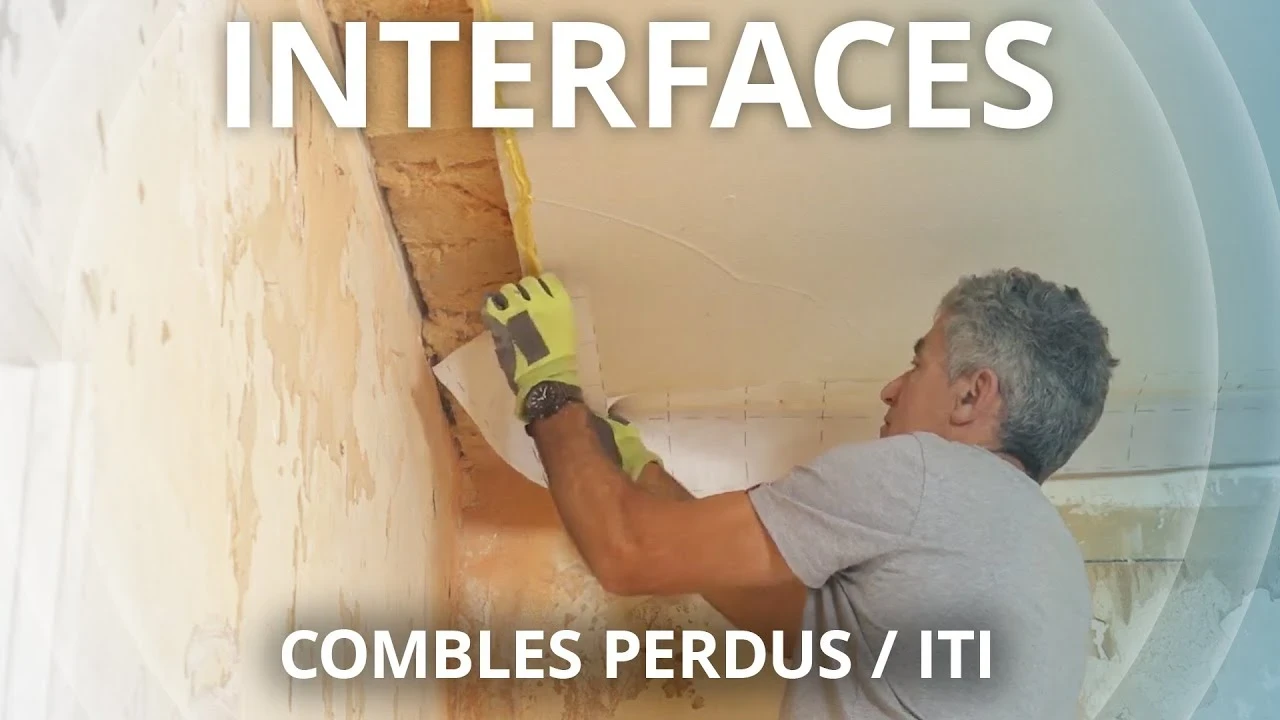 Interface Plafond en briques creuses isolé par soufflage / Mur isolé par l’intérieur de PROFEEL - Miniature vidéo