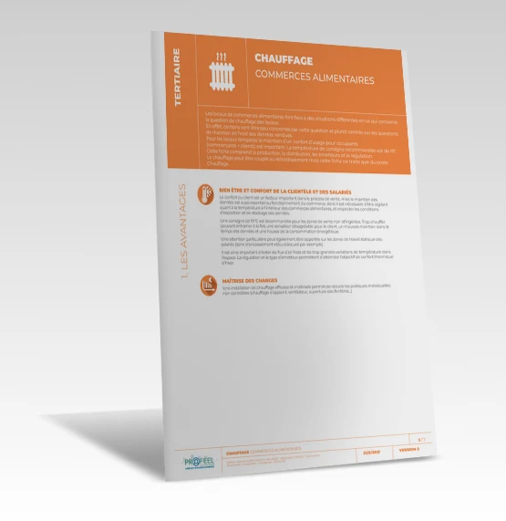 Fiche Solution PROFEEL - Commerces alimentaires - Installation de chauffage de PROFEEL - Miniature Page 1