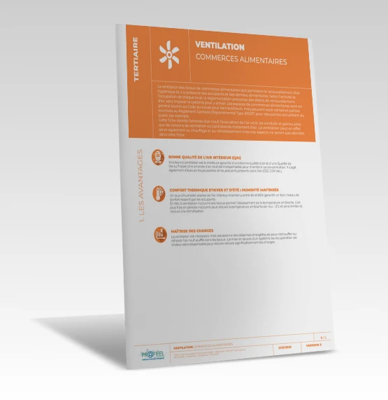 Fiche Solution PROFEEL - Commerces alimentaires - Ventilation des locaux de PROFEEL - Miniature Page 1