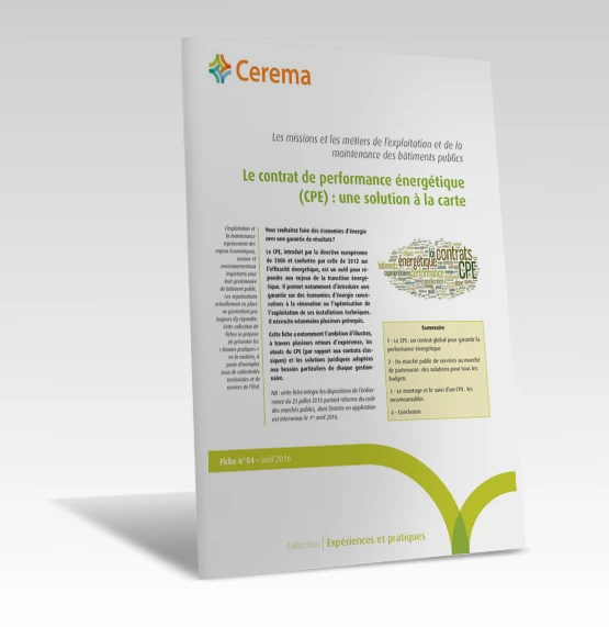 Le contrat de performance énergétique (CPE) : une solution à la carte de PROFEEL - Miniature Page 1