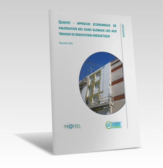 RAPPORT : QUARTET - Approche économique de valorisation des gains globaux lies aux travaux de rénovation énergétique : rapport méthodologique et outil d’évaluation de PROFEEL - Miniature Page 1